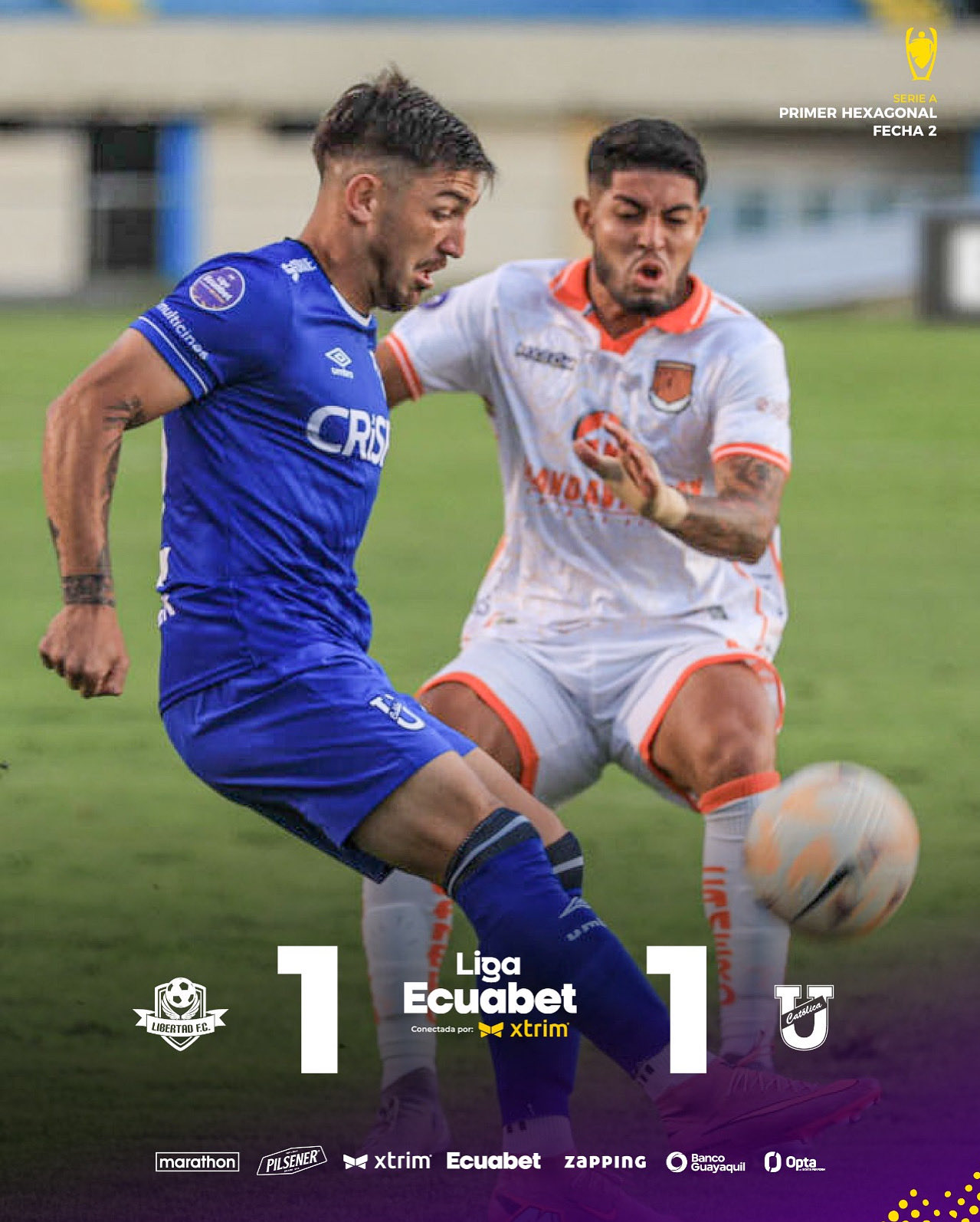 Libertad 1-1 U. Católica