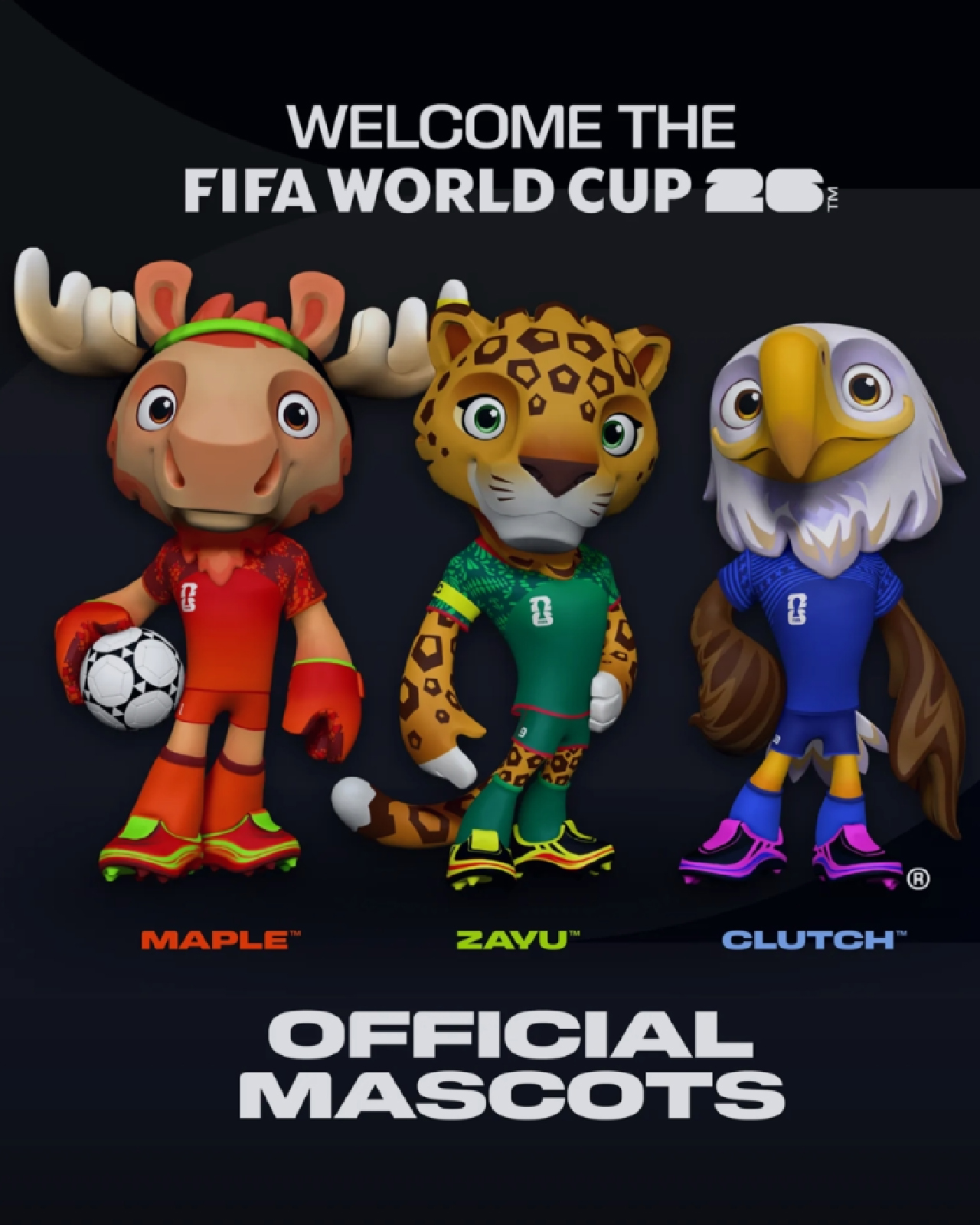 Las Mascotas Oficiales del Mundial FIFA 2026