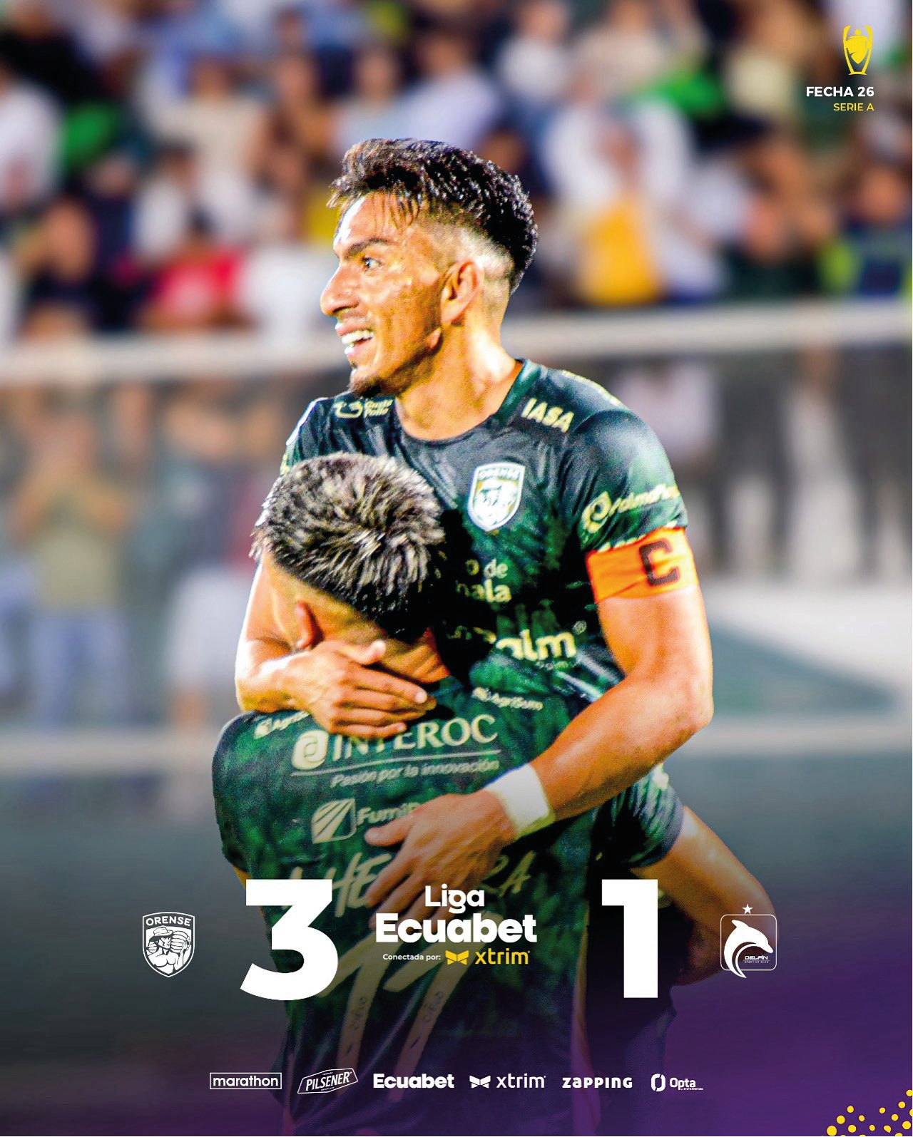 Orense 3-1 Delfín