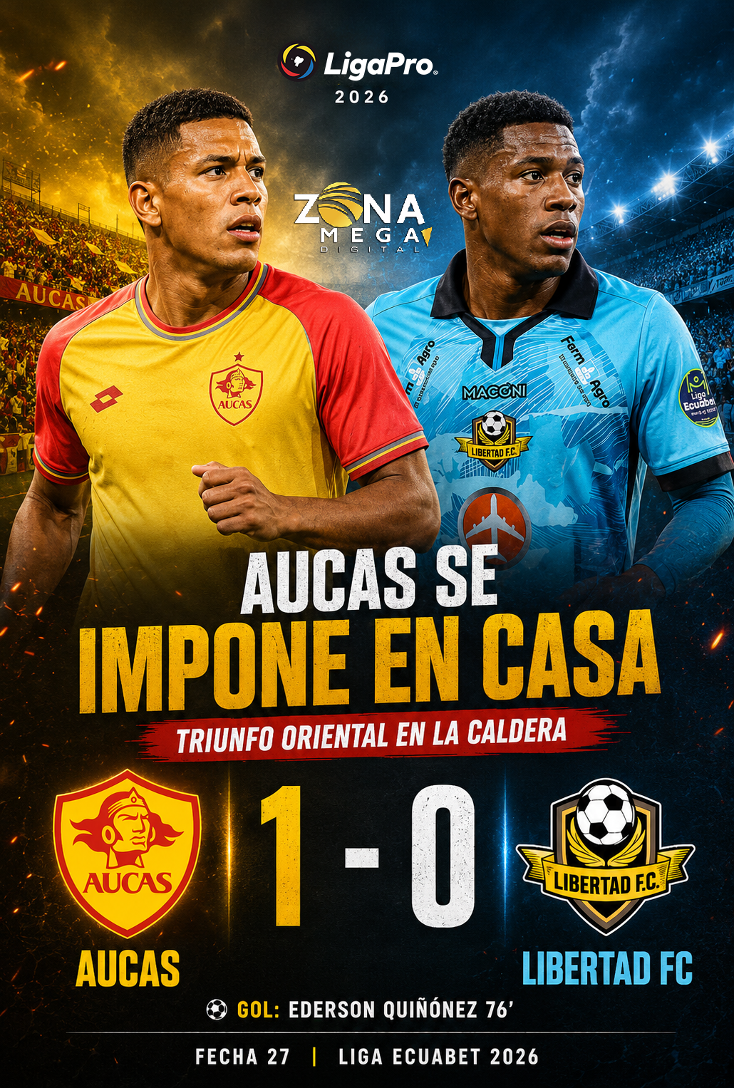 Aucas 1 - 0 Libertad