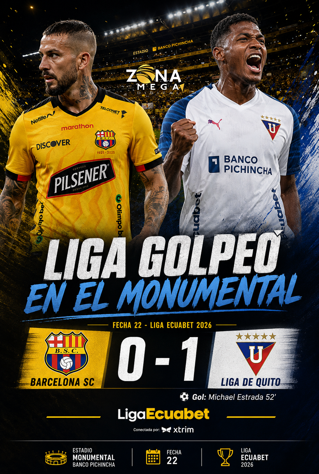 Barcelona 0 - 1 Liga de Quito