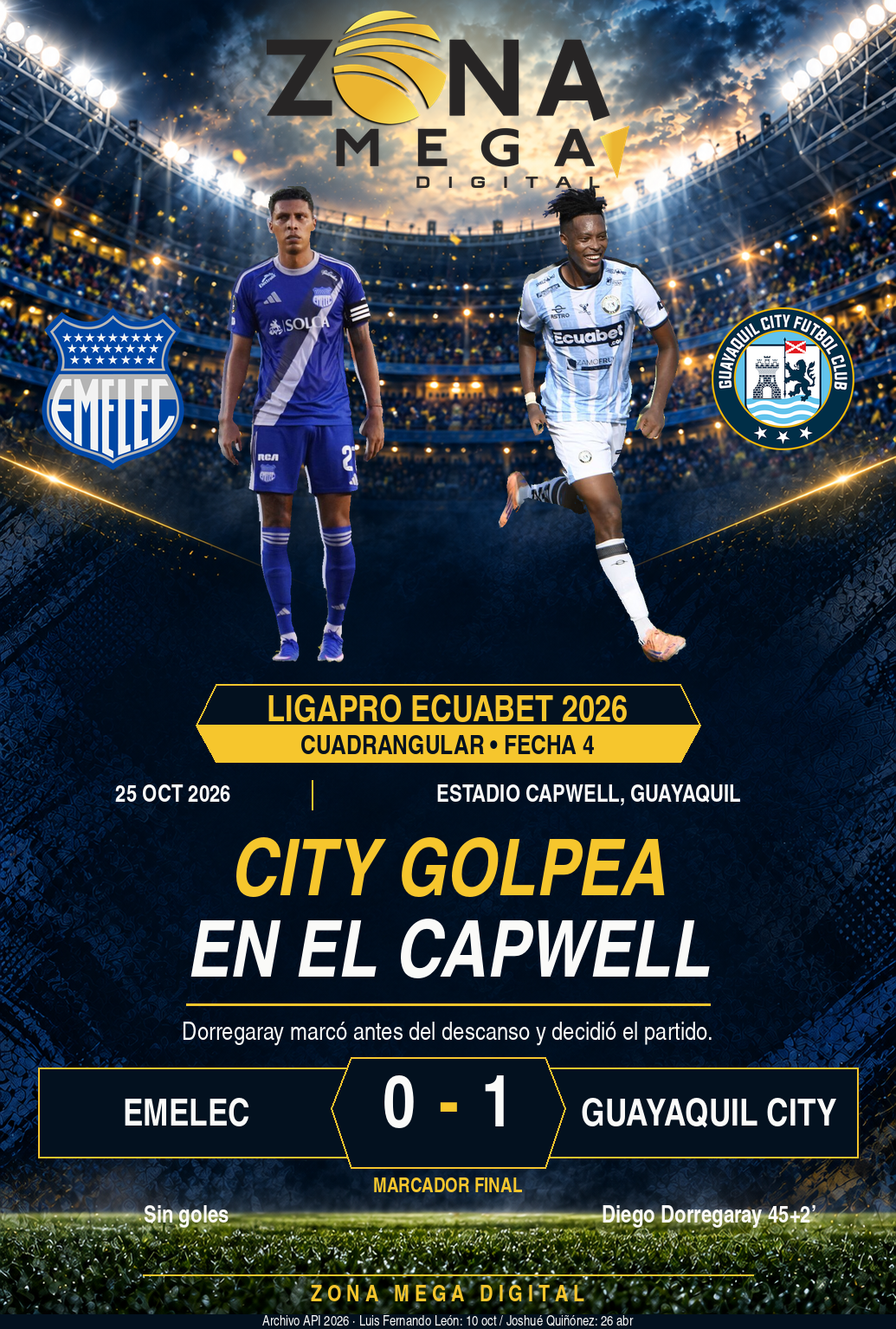 Emelec 0-1 Guayaquil City Emelec 0-1 Guayaquil City