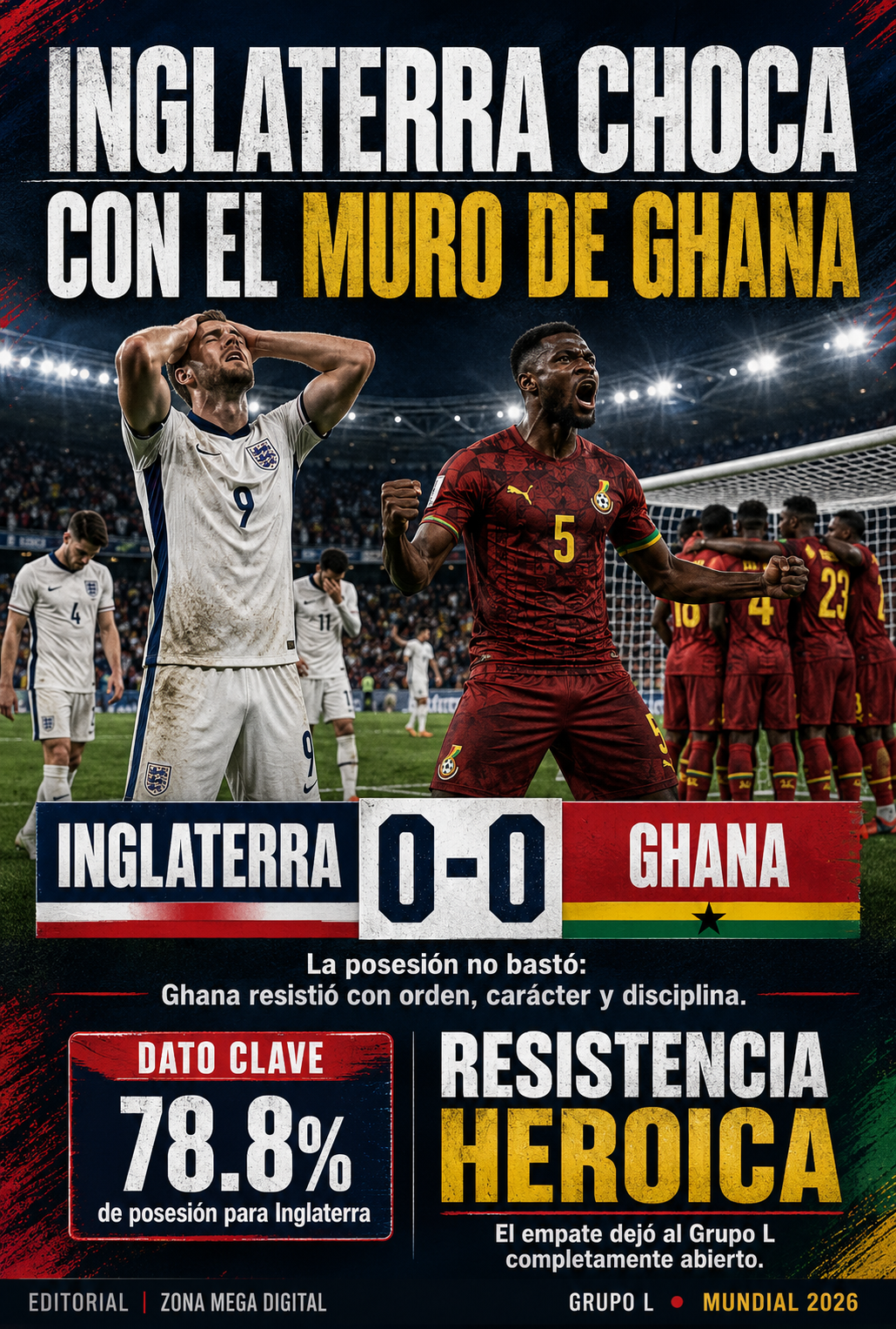 Inglaterra 0-0 Ghana