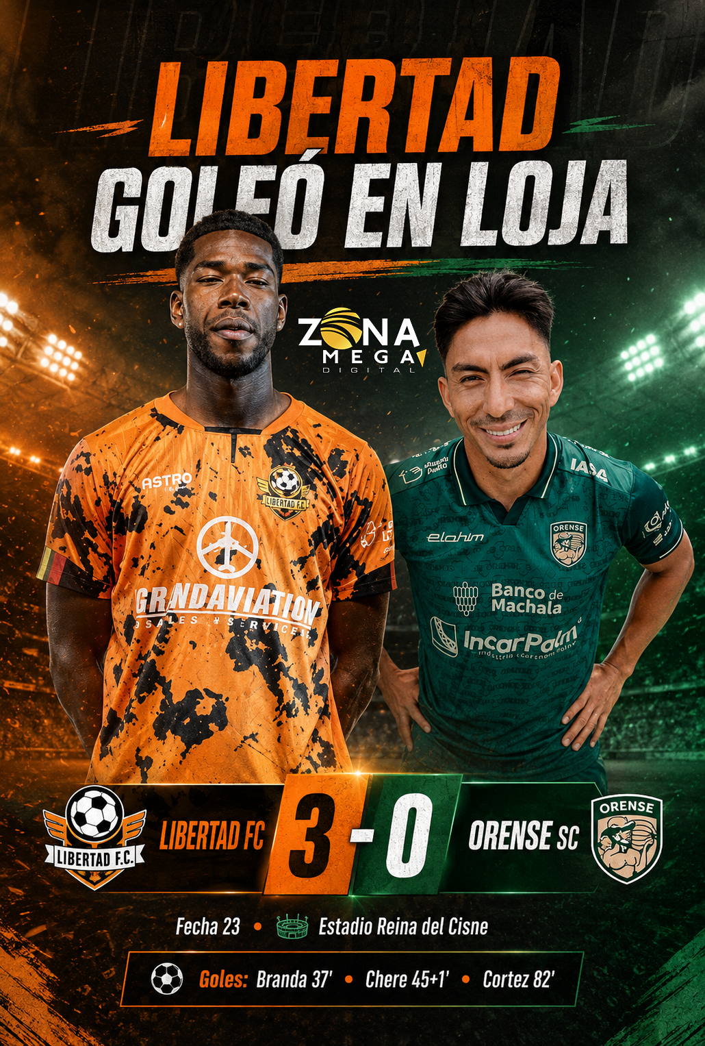 Libertad 3 - 0 Orense