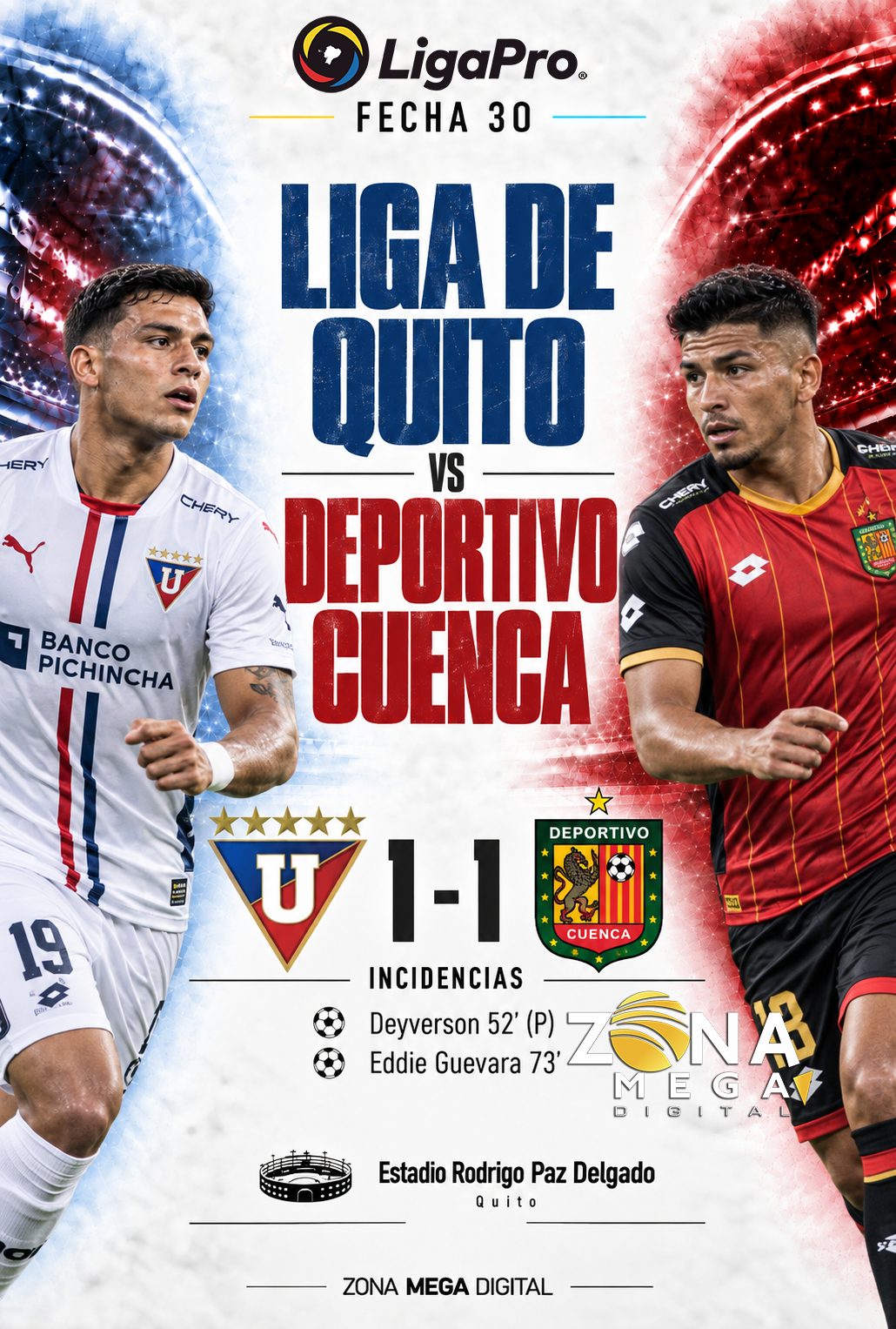 Liga de Quito 1-1 Deportivo Cuenca