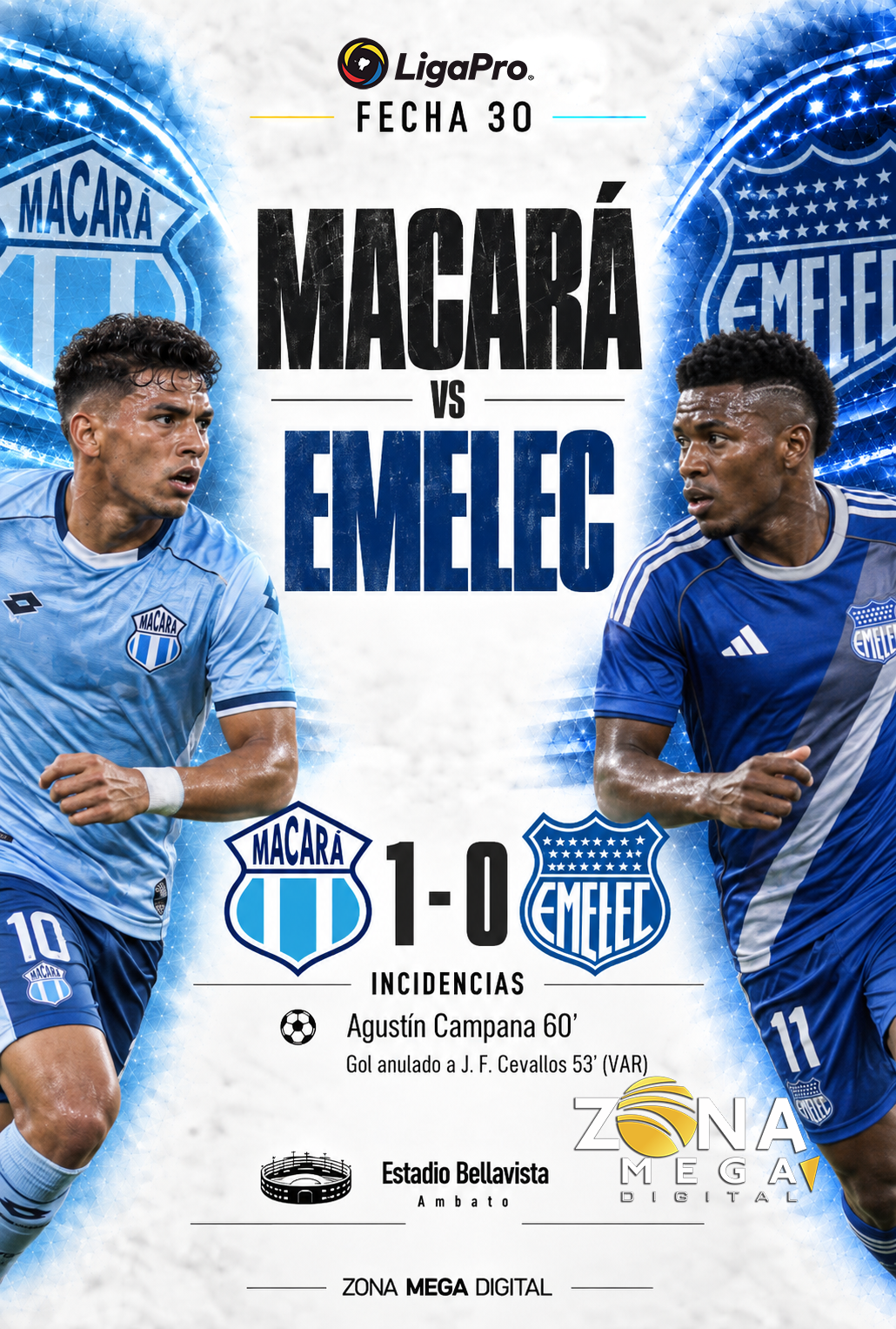 Macará 1 - 0 Emelec