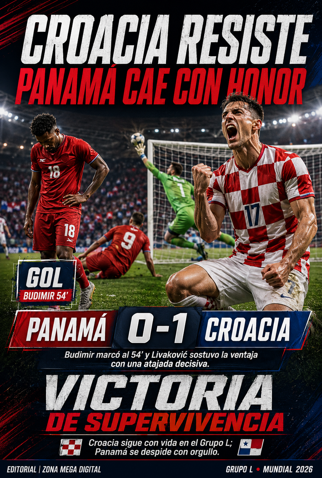 Panamá 0 - 1 Croacia